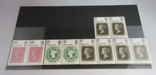 Load image into Gallery viewer, PHILYMPIA 1970 1/6 9d &amp; 5d 10 STAMPS MNH WITH CLEAR FRONTED STAMP HOLDER
