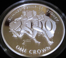 Load image into Gallery viewer, 1999 Isle of Man SYDNEY OLYMPIC GAMES Sterling silver proof 5 coin set BOX/COA
