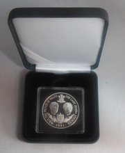 Load image into Gallery viewer, 1981 Charles and Diana Royal Wedding Silver Proof 25p Crown Guernsey Coin Boxed
