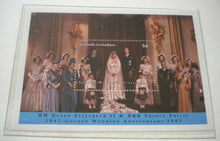 Load image into Gallery viewer, 1947-1997 THE GOLDEN WEDDING ANNIVERSARY QEII P PHILIP  MNH STAMP MINISHEET/INFO
