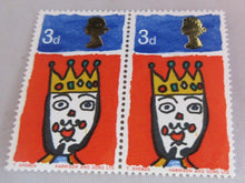 Load image into Gallery viewer, VARIOUS CHRISTMAS STAMPS X 9 MNH 1966 1968 &amp; 1970 IN CLEAR FRONTED STAMP HOLDER
