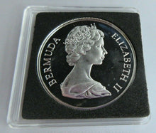 Load image into Gallery viewer, 1972 QUEEN ELIZABETH II SILVER WEDDING BERMUDA SILVER PROOF ONE DOLLAR COIN &amp;BOX
