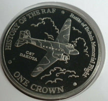 Load image into Gallery viewer, 2008 TANKER &amp; TRANSPORT AIRCRAFT,  HISTORY OF RAF  PROOF 1 CROWN  COIN COVER PNC
