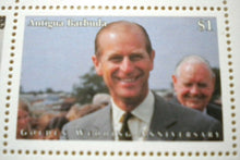 Load image into Gallery viewer, 1947-1997 THE GOLDEN WEDDING ANNIVERSARY QEII PP ANTIGUA BARBUDA 6 MNH STAMPS
