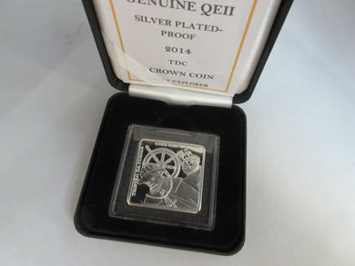 2014 CROWN PROOF COIN GREAT EXPLORERS TRISTAO DA CUNHA BOX & COA