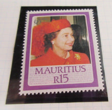 Load image into Gallery viewer, 1986 QUEEN ELIZABETH II 60TH BIRTHDAY MAURITIUS STAMPS &amp; ALBUM SHEET
