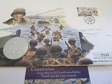 Load image into Gallery viewer, £5 Proof Coin First Day Covers Colourised Rare Unusual Battle of Britain WWII BU
