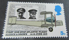 Load image into Gallery viewer, 1969 FIRST NON STOP ATLANTIC FLIGHT 5d 11 STAMPS MNH
