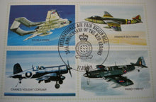 Load image into Gallery viewer, 1989 75TH ANNIV ROYAL NAVEL AIR SERVICE G/C TOM GLEAVE SIGNED FLOWN STAMP COVER
