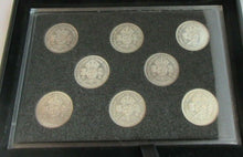 Load image into Gallery viewer, COMPLETE SET OF FLORINS EF-UNC GEORGE VI 1937-1952 UK 16 COIN SET CASED &amp; BOXED
