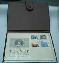 Load image into Gallery viewer, SILVER TURNER BICENTENARY FIRST DAY COVER  PNC,STAMPS, P/MARK, PADDED CASE CC1
