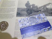 Load image into Gallery viewer, UK 2016 The Great War 1914-1918 Army Royal Mint BUnc £2 Two Pound Coin Cover PNC
