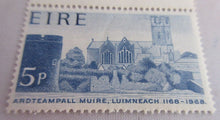 Load image into Gallery viewer, EIRE ST MARYS CATHEDRAL 5p STAMP MNH WITH CLEAR FRONTED STAMP HOLDER

