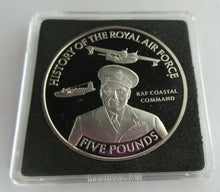 Load image into Gallery viewer, 2008 HISTORY OF THE RAF COASTAL COMMAND PROOF £5 FIVE POUND CROWN BOX COA
