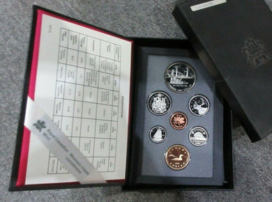 1971 - 1991 Canadian 7 Coin Proof Year Sets in Original Boxes Multi-Listing