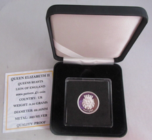 Load image into Gallery viewer, 2004 QUEENS BEASTS £1 ONE POUND SILVER PROOF COIN LION OF ENGLAND BOX &amp; COA
