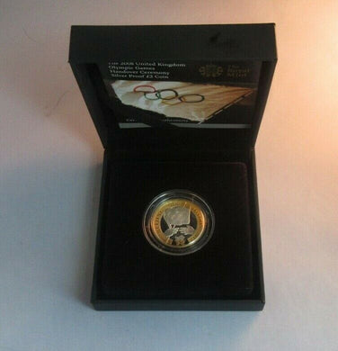 2008 £2 OLYMPIC HANDOVER SILVER PROOF TWO POUND COIN BOXED ROYAL MINT COIN