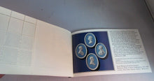 Load image into Gallery viewer, PRESTIGE STAMP BOOK AND STORY OF WEDGEWOOD NEW OLD STOCK INCLUDES 33 STAMPS
