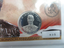Load image into Gallery viewer, 2012 King George VI &amp; Queen Elizabeth SILVER PROOF Jersey £5, 2 PNC&#39;s Very Rare
