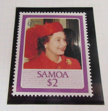 Load image into Gallery viewer, 1986 QUEEN ELIZABETH II 60TH BIRTHDAY SAMOA STAMPS &amp; ALBUM SHEET
