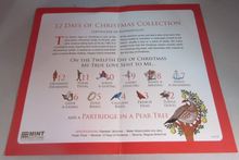 Load image into Gallery viewer, TWELVE DAYS OF CHRISTMAS PROOF MEDAL SET WITH COA &amp; BOX 12 MEDALS
