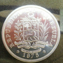 Load image into Gallery viewer, ROYAL MINT VENEZUELA 1975 50 BOLIVARES SILVER GIANT ARMADILLO - conservation Cc
