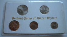 Load image into Gallery viewer, DECIMAL COINS OF GREAT BRITAIN 1971 FIVE DECIMAL COINS SET
