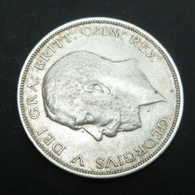 Load image into Gallery viewer, 1915 GEORGE V BARE HEAD FIRST COIN HALF 1/2 CROWN SPINK 4011 CROWNED SHIELD Cc5
