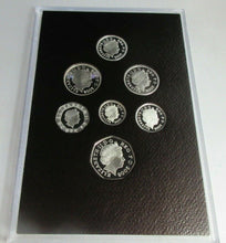 Load image into Gallery viewer, 2008 ROYAL MINT DEFINATIVE SILVER PROOF 7 COIN SET IN BLACK ROYAL MINT BOOK
