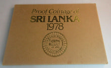 Load image into Gallery viewer, 1978 SRI LANKA PROOF EIGHT COIN SET IN HARD CASE &amp; OUTER COVER
