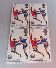 Load image into Gallery viewer, 1966 ENGLAND WINNERS WORLD CUP 1966 4d 12x STAMPS MNH CLEAR FRONTED STAMP HOLDER
