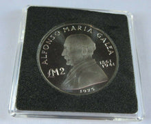 Load image into Gallery viewer, 1975 ALFONSO MARIA GALEA SILVER PROOF MALTA £2 COIN WITH BOX &amp; COA
