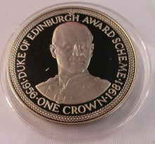 Load image into Gallery viewer, DUKE OF EDINBURGH AWARD SCHEME 1956-1981 IOM ONE CROWN COIN SET OF 4 BOXED
