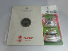 Load image into Gallery viewer, 2022 150 Years of the FA Cup .925 BUnc UK £2 Coin In Sealed Royal Mint Pack
