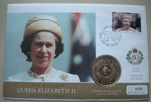 Load image into Gallery viewer, 2006 HER MAJESTY QUEEN ELIZABETH II 80TH BIRTHDAY 1CROWN COMMEMORATIVE COVER PNC
