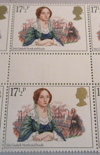 Load image into Gallery viewer, GB 1980 MRS GASKELL NORTH &amp; SOUTH 17 1/2p GUTTER PAIRS 20 STAMPS MNH
