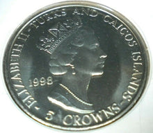 Load image into Gallery viewer, 1998 DIANA PRINCESS OF WALES 1961-1997 BUNC 5 CROWN  COIN PNC STAMP &amp; POSTMARK
