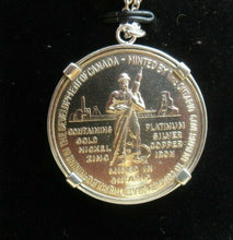 Load image into Gallery viewer, Canada Confederation 1867-1967 Ontario Medal sterling silver necklace &amp; mount
