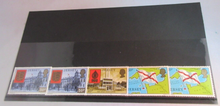 Load image into Gallery viewer, QUEEN ELIZABETH II  JERSEY DECIMAL STAMPS  X 5 MNH IN STAMP HOLDER
