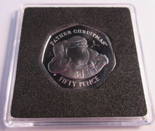 Load image into Gallery viewer, 2018 CHRISTMAS 50P FATHER CHRISTMAS BUNC GIBRALTER FIFTY PENCE COIN WITH CAPSULE
