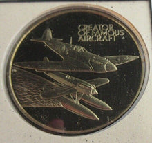 Load image into Gallery viewer, 1895-1995 CREATOR OF FAMOUS AIRCRAFT CENTENARY R J MITCHELL PR MEDAL COVER PNC
