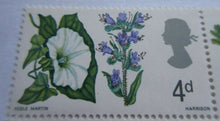 Load image into Gallery viewer, 1966 FLOWERS 4d 6 STAMPS MNH WITH TRAFFIC LIGHTS &amp; CLEAR FRONTED STAMP HOLDER
