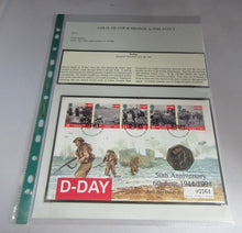 Load image into Gallery viewer, 1994 D-DAY 50TH ANNIVERSARY FIRST DAY COVER 50P COIN COVER PNC,STAMPS,&amp;POSTMARKS
