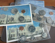 Load image into Gallery viewer, 1965-1987 Canadian 6 Coin BUnc Year Sets In Original Sealed Packs
