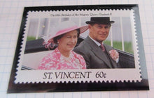 Load image into Gallery viewer, 1991 65TH BIRTHDAY QUEEN ELIZABETH II ST VINCENT STAMPS MNH &amp; ALBUM SHEET
