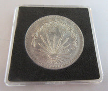 Load image into Gallery viewer, 1924 MEXICO ONE PESO SILVER aUNC WITH QUADRANT BOX &amp; CERTIFICATE OF AUTHENTICITY
