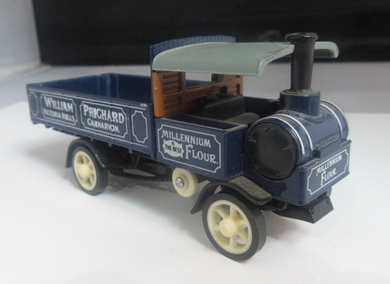 William Victoria Mills Flour Matchbox Cars Y-8 Steam Wagon + Custom Made Hood