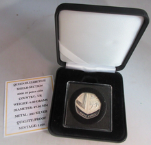 Load image into Gallery viewer, 2009 QUEEN ELIZABETH II SHIELD SECTION SILVER PROOF 50p FIFTY PENCE BOX &amp; COA
