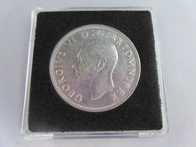 Load image into Gallery viewer, 1937 GEORGE VI BARE HEAD COINAGE HALF 1/2 CROWN aUNC IN QUADRANT CAPSULE
