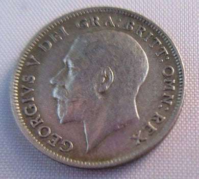 1921 KING GEORGE V BARE HEAD SIXPENCE EF+ COIN  .500 SILVER COIN IN CLEAR FLIP